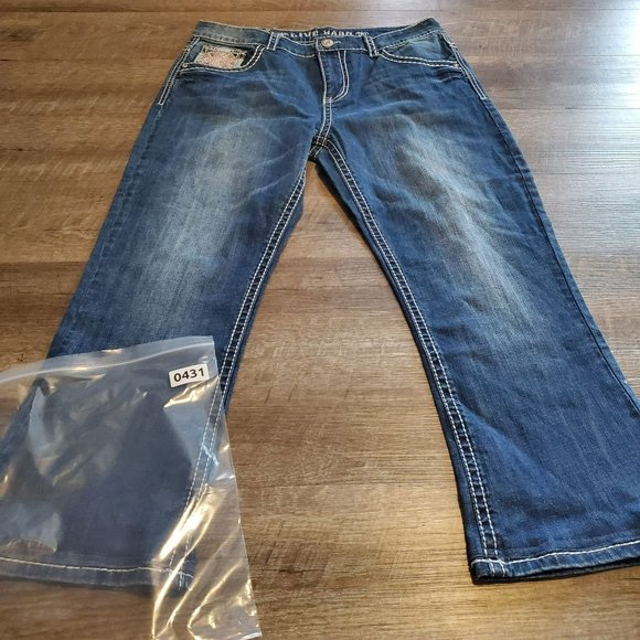 Live Hard Jeans Size 12 Bootcut Flare RN94894 - Picture 14 of 14